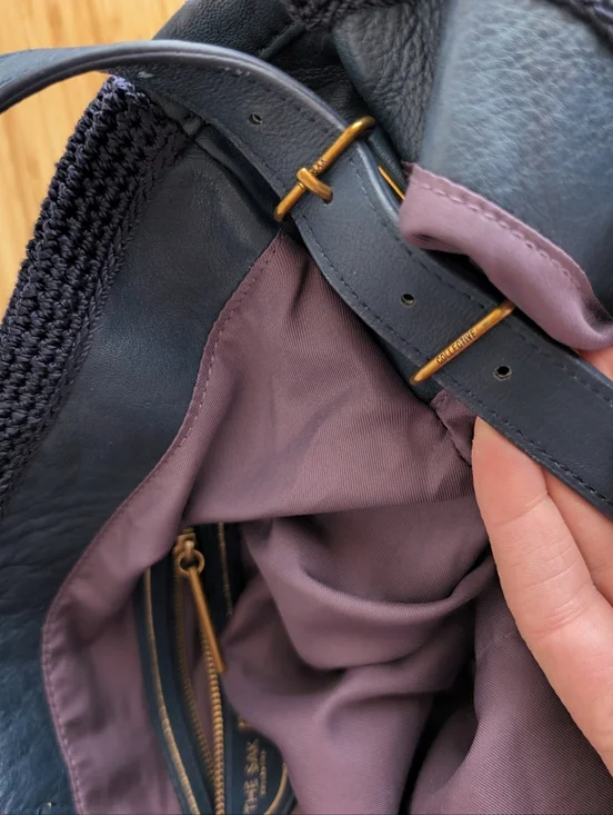 The Sak Multi Coloured Crochet And Baby Leather Purse - Picture 4 of 9